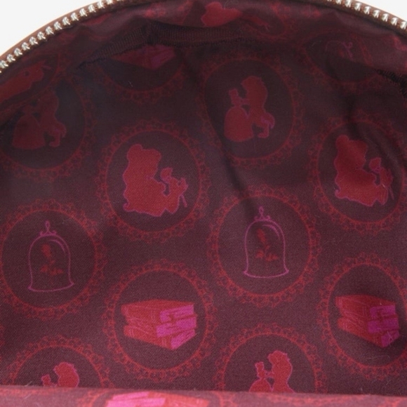 Loungefly Disney Winter Belle Book Mini Backpack Beauty and the Beast - Picture 6 of 6